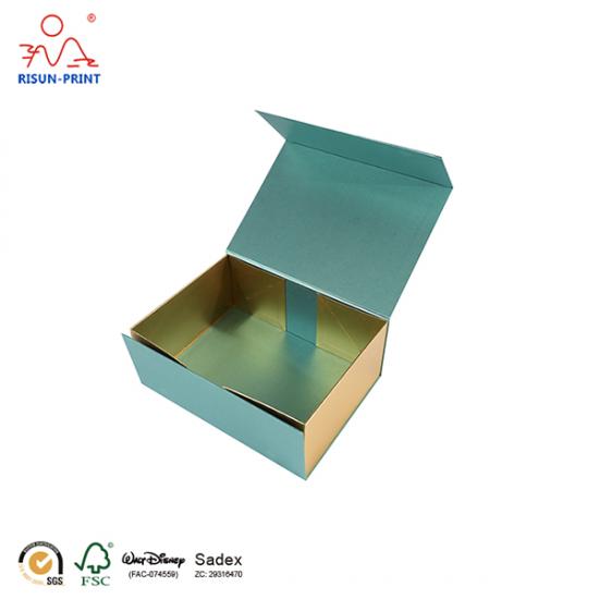 luxury rigid cardboard foldable gift box