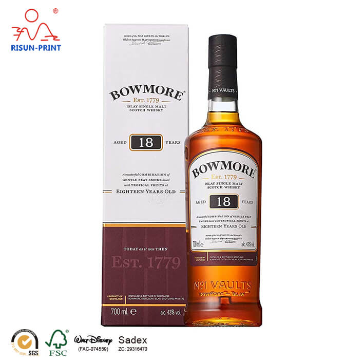  Single Bottle Bowmore Whiskey Wine Box