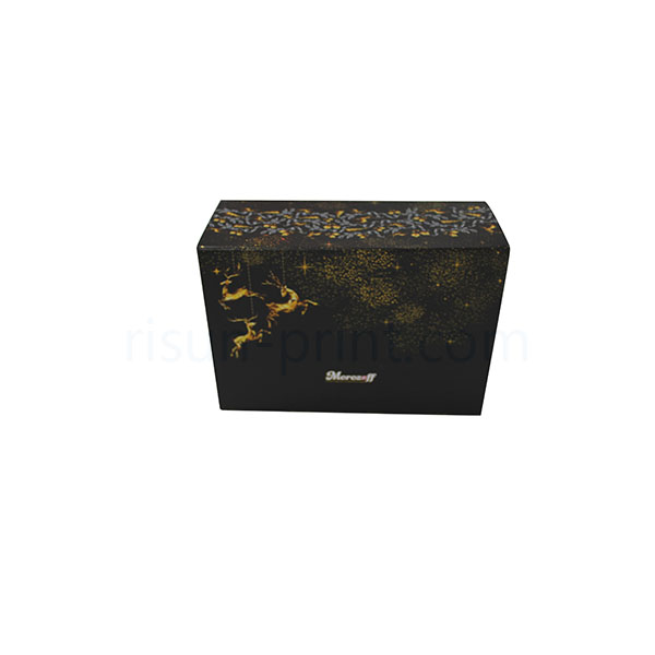 Black background paper box 