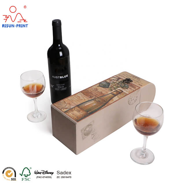 single wine box packaging