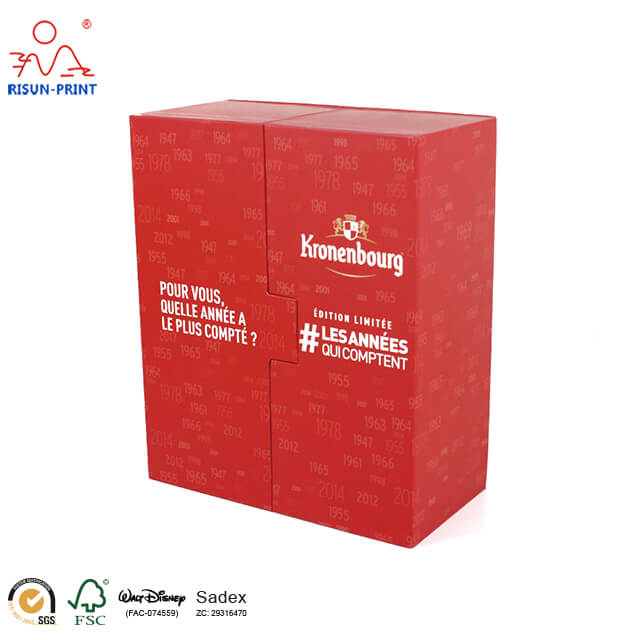 3 Bottle Red Wine Case Box