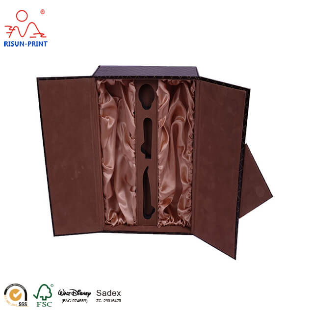 Grey Board Double Wine Box 