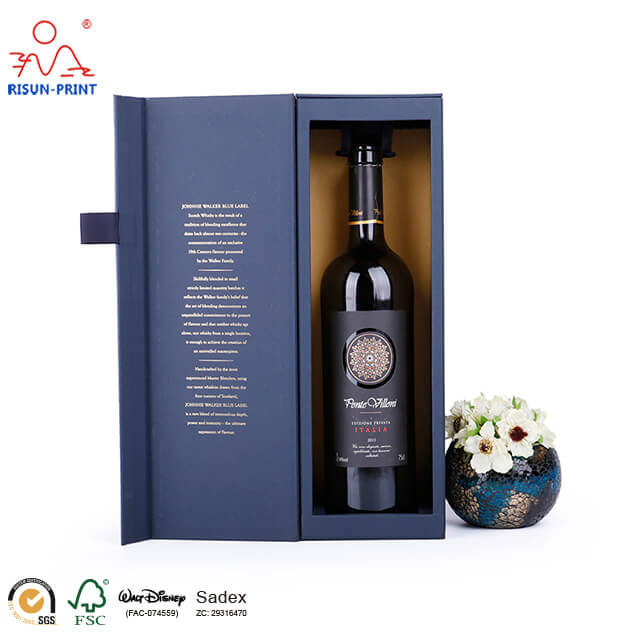 Ecofriendly wine bottle carton box