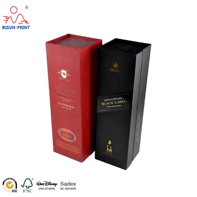 Paper Whisky Packaging Gift Boxes