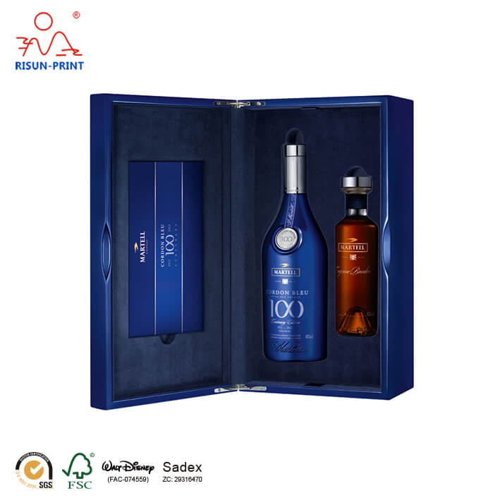 Wooden Martell Centenary gift box