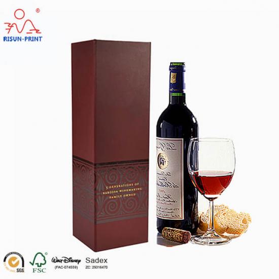 Folding packaging wine box