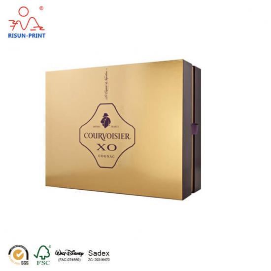 Courvoisier XO wine box packaging manufacturer