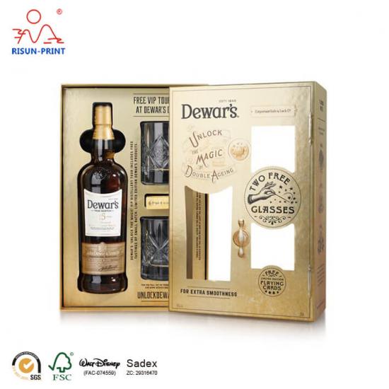 whiskey cardboard gift box packaging