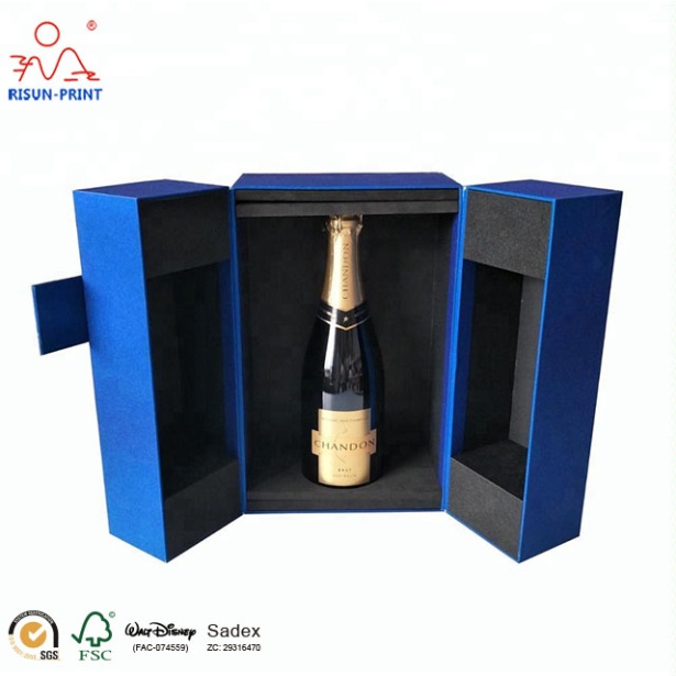 Champagne bottle gift wine box